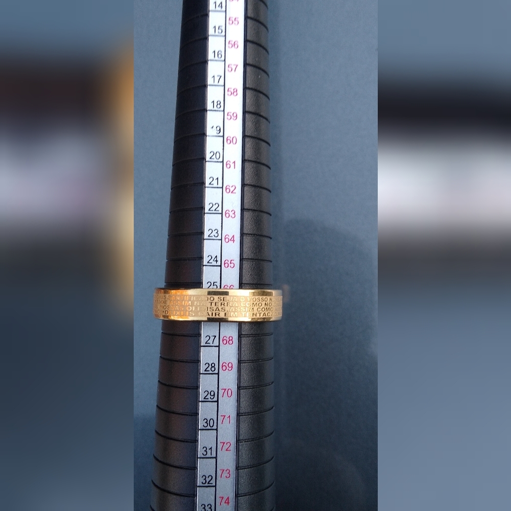 Sale   New Stainless steel cross gold ring size 12 - Picture 4 of 8